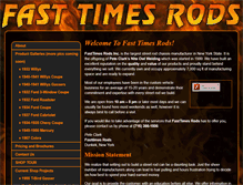 Tablet Screenshot of fasttimesrods.com